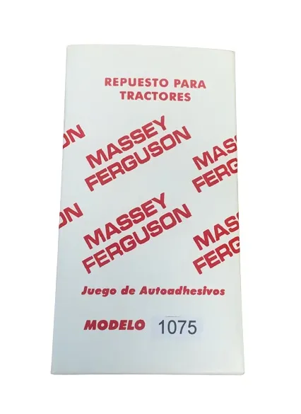 Juego Calcomanias MF 1075 — código 1075, Massey Ferguson