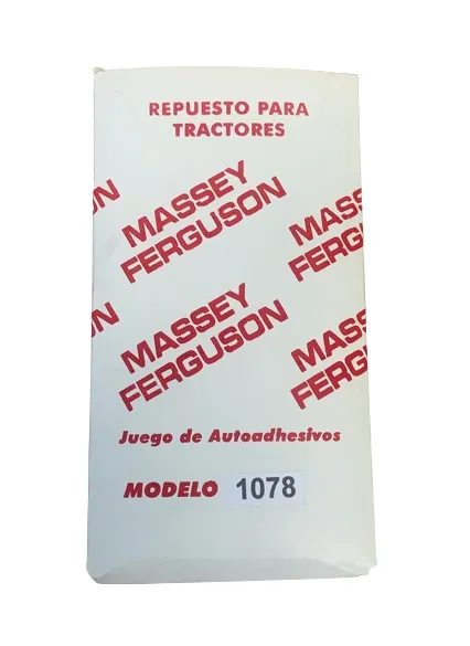 Juego Calcomanias MF 1078 — código 1078, Massey Ferguson