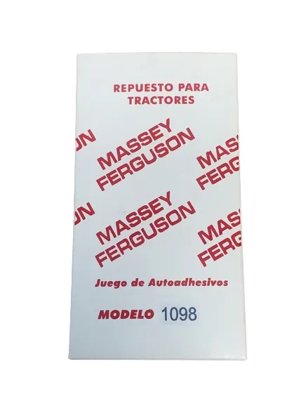 Juego Calcomanias MF 1098 — código 1098, Massey Ferguson