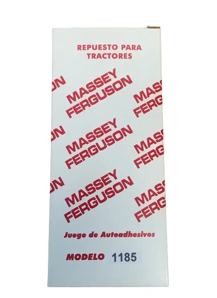 Juego Calcomanias MF 1185 — código 1185, Massey Ferguson