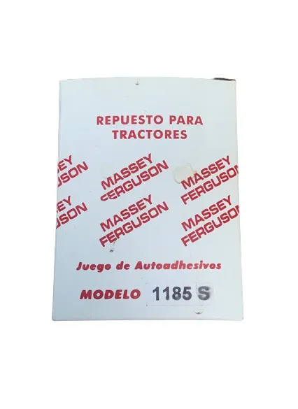 Juego Calcomanias MF 1185 S — código 1185S, Massey Ferguson