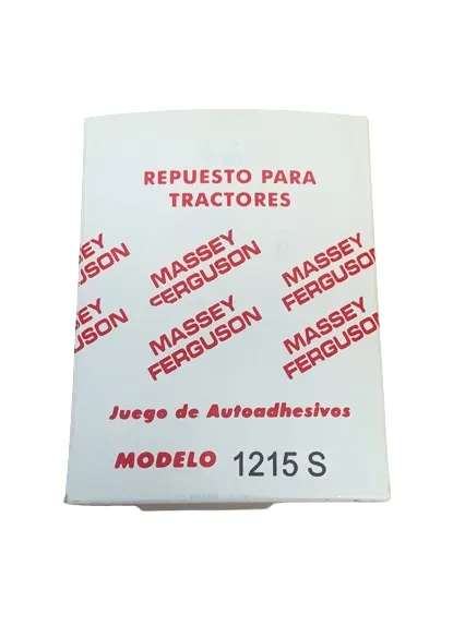 Juego Calcomanias MF 1215 S — código 1215S, Massey Ferguson