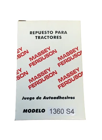 Juego Calcomanias MF 1360 S2 — código 1360S2, Massey Ferguson