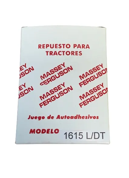 Juego Calcomanias — código 1615TS, Massey Ferguson — foto 1 de 2