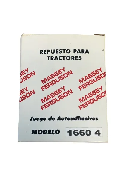 Juego Calcomanias — código 16604, Massey Ferguson