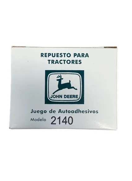 Juego Calcomanias JD 2140 — código 2140, John Deere