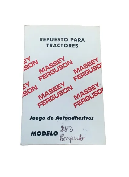 Jgo Calcomania MF 283 Compacto — código 283COMPACTO, Massey Ferguson