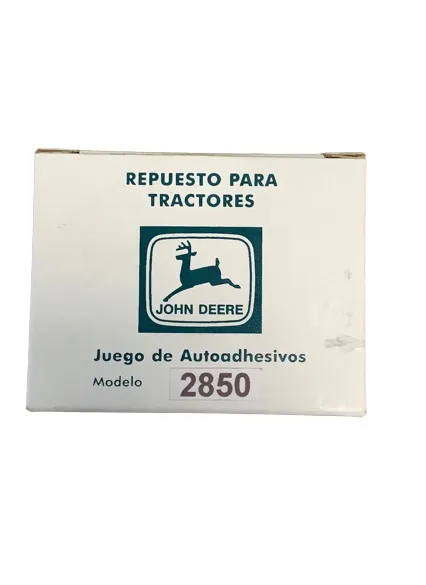 Juego Calcomanias JD 2850 — código 2850, John Deere