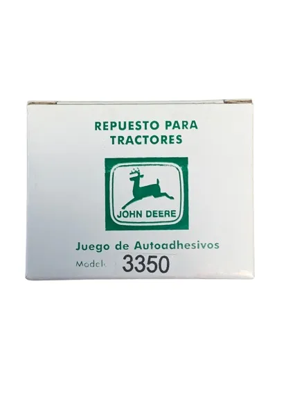 Juego Calcomanias JD 3350 — código 3350, John Deere