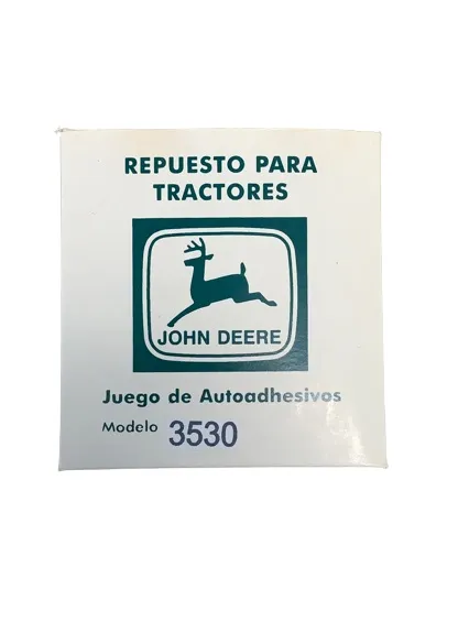 Juego Calcomanias JD 3530 — código 3530, John Deere