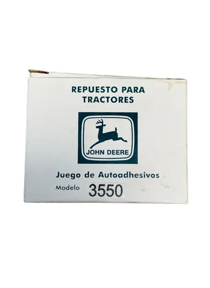 Juego Calcomanias JD 3550 — código 3550, John Deere