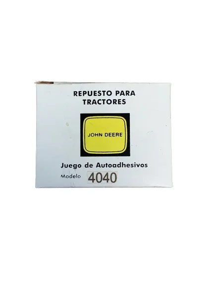 Juego Calcomanias JD 4040 — código 4040, John Deere