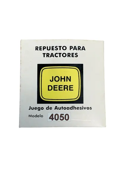Juego Calcomanias JD 4050 — código 4050, John Deere