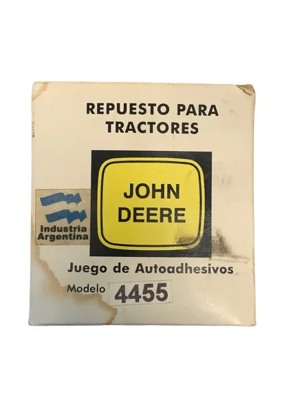 Juego Calcomanias JD 4455 — código 4455, John Deere