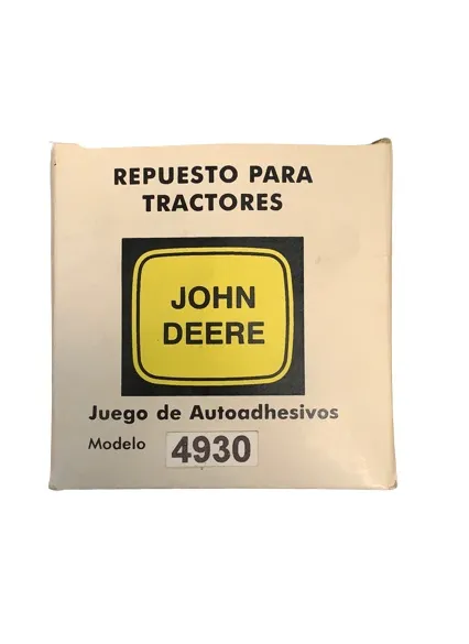 Juego Calcomanias JD 4930 — código 4930, John Deere