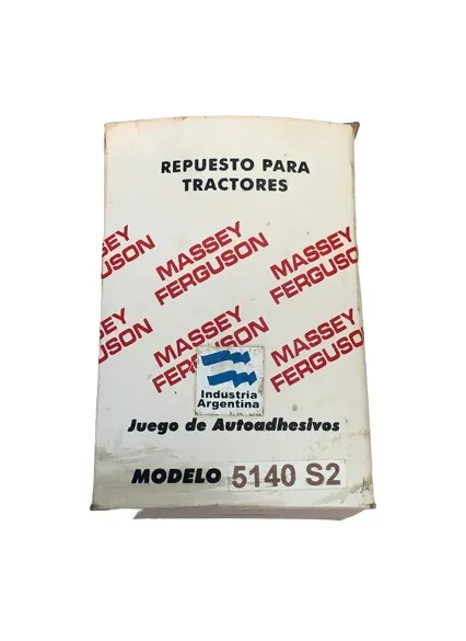 Juego Calcomanias MF 5140 S2 — código 5140S2, Massey Ferguson