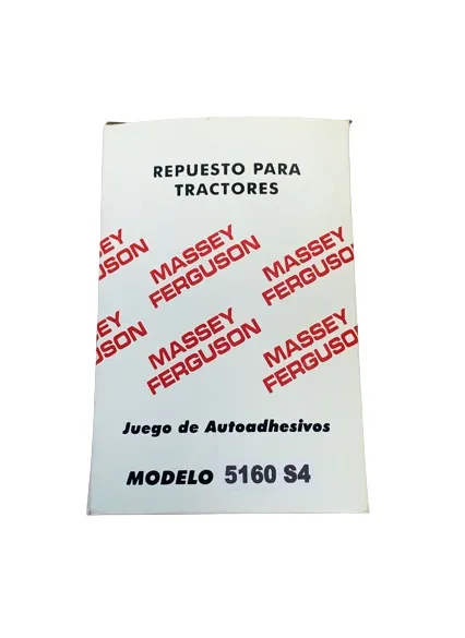Juego Calcomanias MF 5160 S4 — código 5160S4, Massey Ferguson