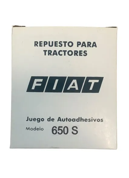Jgo Calcomania — código 650S, Fiat