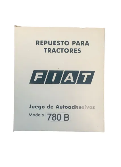 Jgo Calcomania Nacional — código 780B, Fiat