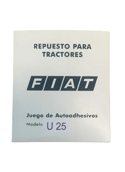 Jgo Calcomania — código U25, Fiat